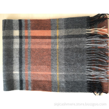 Cashmere check scarves